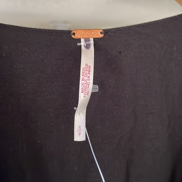 Free People Tie-Neck/Button Front Linen Dress NWOT! - Picture 6 of 9